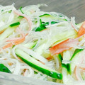 my_pace's cooksnap of when they made 夏にさっぱり 竹輪と胡瓜と春雨の甘酢和え.