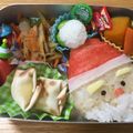 リラシャン's cooksnap of when they made クリスマス 簡単 キャラ弁＊サンタさん.