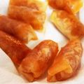 ﾄﾝｸﾞ's cooksnap of when they made 春巻きの皮でアップルパイ！.