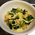 かぉちゃん♥'s cooksnap of when they made 小松菜としめじの卵とじ.