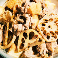 月とぱんだ's cooksnap of when they made 豚肉 蓮根 厚揚げの味噌炒め.