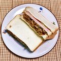 にきけん's cooksnap of when they made 焼きそばトーストサンド.