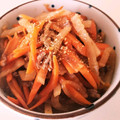 きょうたろうのすけ's cooksnap of when they made 挽き肉と大根と人参のきんぴら.