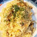 kujimieaka's cooksnap of when they made ローストチキンとしめじの醤油バターピラフ.