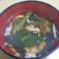 パパの手料理☆'s cooksnap of when they made ほうれん草と椎茸の玉子スープ.
