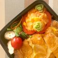 はらぺこしろうさぎ's cooksnap of when they made お弁当に　パプリカの仕切り（お皿）.