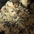 ma___111's cooksnap of when they made 焼き豚ひじきごはん.