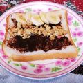 めみたん☆'s cooksnap of when they made ＊パンで簡単♪チョコバナナクレープ風＊.