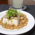 ダイナマイト漆黒's cooksnap of when they made とろろ昆布と天かすで湯豆腐.