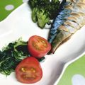みっくママ's cooksnap of when they made 鯖の塩焼きに水菜＆トマト♪.