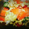 omiso's cooksnap of when they made 彩りが綺麗な✨人参とおくらの卵閉じ炒め.