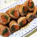 ☆くらこ☆'s cooksnap of when they made シャキシャキ食感◎豆苗の豚肉巻き.