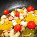 S☆Rまま's cooksnap of when they made タコときのこのフライパンアヒージョ.