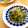 YUH♡ママ's cooksnap of when they made 豚肉とほうれん草の糸蒟蒻炒め.