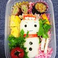 おにぎり99's cooksnap of when they made 簡単♪『雪だるまくん』おにぎり弁当♡.