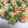 ゆきにな's cooksnap of when they made 韮は春ですね！◎桜えびとニラのお焼◎.