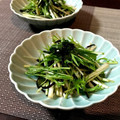 misatona's cooksnap of when they made 水菜と塩昆布の簡単和え物♪.