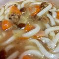 クックIJPNL0☆'s cooksnap of when they made いつもの味噌汁から味噌煮込みうどん.