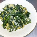 ☆ありか358☆'s cooksnap of when they made ✨ほうれん草と卵の炒め物✨.