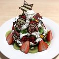 わんこた's cooksnap of when they made 簡単☆クリスマスツリーケーキ　.
