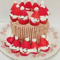 クックM0ZUA1☆'s cooksnap of when they made クリスマスケーキ☆苺サンタデコレーション.