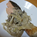 ミッキーメープル's cooksnap of when they made 鮭のムニエルきのこクリームソース.