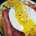黒豆さん。's cooksnap of when they made パンケーキのエッグベネディクト.