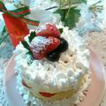 クックI7I5L1☆'s cooksnap of when they made 簡単♪＊蒸しパンでケーキ＊.