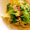 クック93LYRS☆'s cooksnap of when they made 【簡単】レタスとベーコン★ゆず胡椒パスタ.