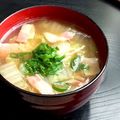 よこ耳ねこ's cooksnap of when they made 白菜とベーコンのお味噌汁.