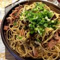 クックIDKIEV☆'s cooksnap of when they made ベーコンと高菜のにんにく醤油パスタ♡.