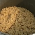 アンドーナツ☆'s cooksnap of when they made 玄米の美味しい炊き方ପ(⑅ˊᵕˋ⑅)ଓ.