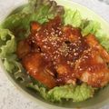 akipopc's cooksnap of when they made 柔らか鶏むね肉のチリソース焼き.