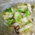 うぐいす♪'s cooksnap of when they made 【龍愛】大量消費☆白菜の塩昆布あえ.