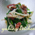 yukiはぴ's cooksnap of when they made 春菊とえのきの梅和え.
