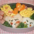 勇姫ママ's cooksnap of when they made キャラ弁♪ハートおにぎり♪.