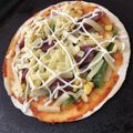 DENKAみかん's cooksnap of when they made ホットプレートで簡単ピザ.