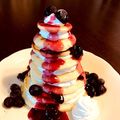 わけりん's cooksnap of when they made ブルーベリーソースで！パンケーキツリー.