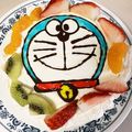 nwknk's cooksnap of when they made ドラえもんキャラケーキ.