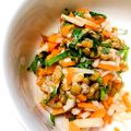 azbjbn's cooksnap of when they made 郷土料理!納豆で新潟きりざい（丼にも）.