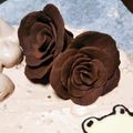 あさここなっつ's cooksnap of when they made プラチョコ♪デコ用♪チョコで薔薇.