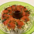 papikun's cooksnap of when they made 【トリュフソース】鮮魚のカルパッチョ.
