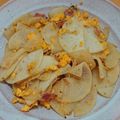 pukukoko's cooksnap of when they made 大根とベーコンの卵いため.
