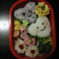 LUKA．Ｍ's cooksnap of when they made キャラ弁♪ハートおにぎり♪.