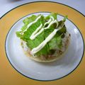 まほじょ's cooksnap of when they made ツナとチーズのオープンサンド☆レタス盛り.