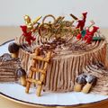 ぽめchan's cooksnap of when they made ブッシュドノエル 切り株ケーキ.