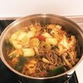 クック6X5QCV☆'s cooksnap of when they made 鍋の素なし♪簡単キムチ鍋.