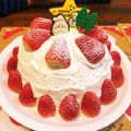 うちも☆'s cooksnap of when they made X'mas☆初めてでも簡単ドームケーキ★.