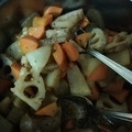 ☆めぐめぐ♪☆'s cooksnap of when they made 粒マスタード煮物♪簡単豚肉大根人参蓮根.