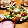 ハチワレねこ's cooksnap of when they made ハニードレッシングのリースサラダ.